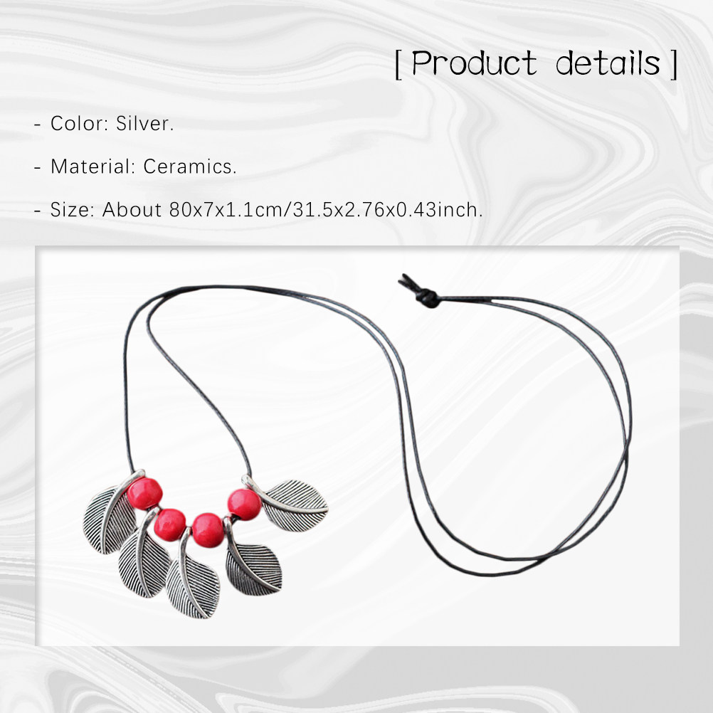 Ceramic Floral Leaves Necklace - огляд і ціна Unique Women'S Formal Wear